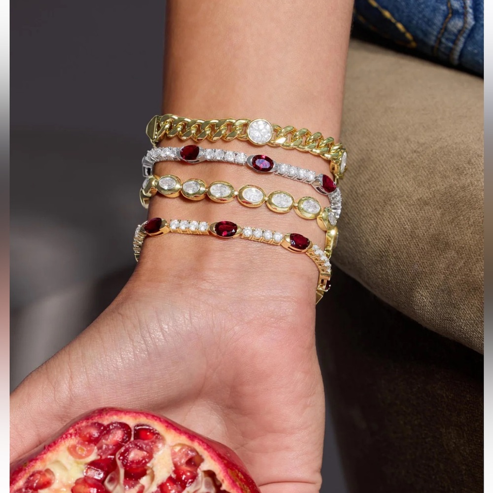 NWT Ruby Maven Tennis Bracelet..STUNNING Melinda Maria🤩 ✨FIRM